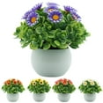 Travelwant Artificial Daisy Flowers in Pots Artificial Gerber Daisies