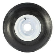 18 x 8.5 x 8 18 x 8.5-8 Mounted Golf Cart Tire on Rim 4 Lug, White