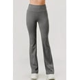 thumbnail image 2 of High Waist Tummy Control Boot Cut Flare Pants - Light Gray, 2 of 10