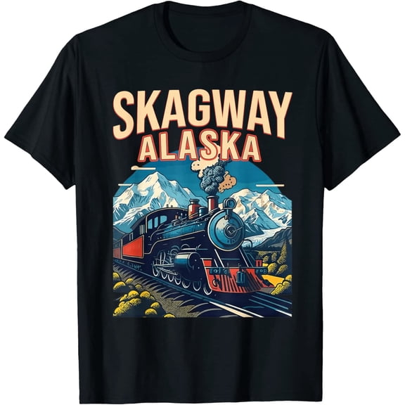 Skagway Alaska Steam Train Gateway Klondike History T-Shirt