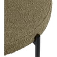 thumbnail image 6 of Meridian Furniture Beacon Olive Green Boucle Fabric Dining Chair (Set of 2), 6 of 8