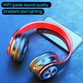 thumbnail image 6 of xjwjuw Wireless Bluetooth Headphones, 5.3, Subwoofer Sound, LED Light, Wired & Wireless Modes, for Gaming, Music, Sports, Mobile & Computer, Foldable & Comfortable, 6 of 9