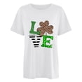thumbnail image 2 of CEHVOM T-Shirts de la Saint-Patrick pour Femmes Chanceuses, T-Shirt de la Saint-Patrick Chanceux pour Femmes, T-Shirt Décontracté Ample à Imprimé Léopard et Lettres à Manches Courtes et Col Rond pour Femme, 2 of 4
