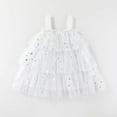 thumbnail image 4 of MEZZALL Toddler Girls Sleeveless Holiday Party Birthday Tiered Mesh Dress Dance Party Princess Dresses 12-18 Months Lovely Kids Sundress, 4 of 4