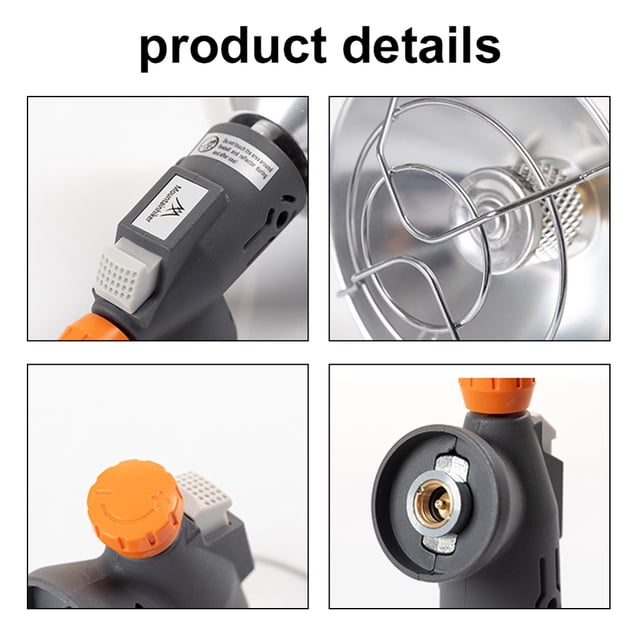 Riwcyla Réchauds à Gaz pour Camping et Pêche en Plein Air, Appareil de Chauffage Portable, Réchaud de Randonnée Réglable, Équipement de Réchauffement pour Tente d'Hiver