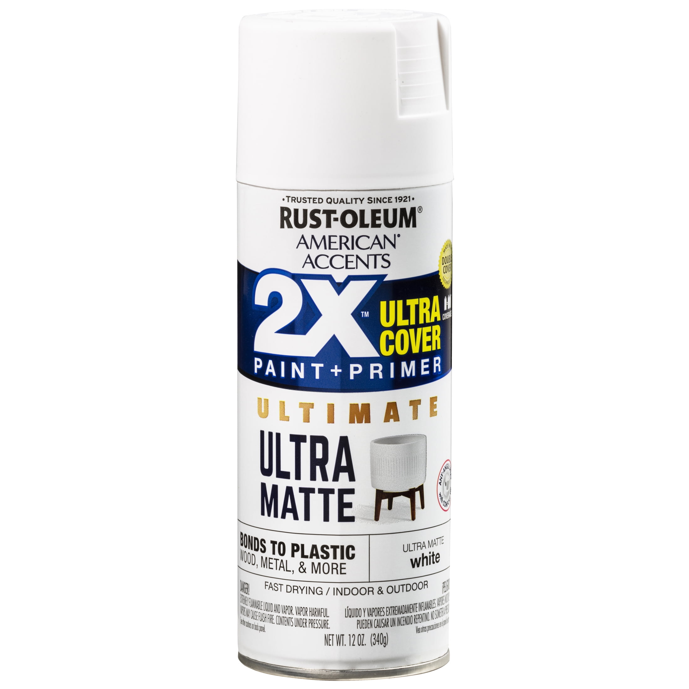 White, Rust-Oleum American Accents 2X Ultra Cover Ultra Matte