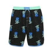 Star Wars The Mandalorian Boys Baby Yoda Swim Trunk, Sizes 4-12