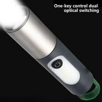 Outdoor Multifunctional Flashlight High Brightness | Long Range LED Camping Light | Emergency Work Lamp | Handheld Green Handle | 4 Modes | Durable Plastic | 6.3" | 1 Pack