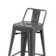 thumbnail image 3 of Benjara Giri 26" Footrest &Tapered Legs Counter Stool Chair-Light Gray(Set of 4), 3 of 6