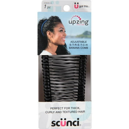 Scunci Upzing Adjustable S T R E T C H Banana Comb 20606 A