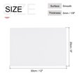 thumbnail image 2 of ABS Plastic Sheet 12 Inch x 8 Inch x 0.12 Inch ABS Styrene Sheets White, 2 of 6
