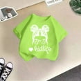 thumbnail image 2 of Easter Tops For Girls Cute Graphic Print Round Neck Short Sleeve Tee Toddler Kids Summer Casual T Shirt Simple Summer Girl's Tops Fashionable, 2 of 4
