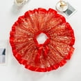 thumbnail image 5 of Christmas Tulle Skirts Toddler Girls Tie Elastic Waist Printed Puffy Ruffle Tutu Skirt Bow Girl's Festival Outfits, Red, L, 5 of 7