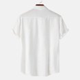 thumbnail image 4 of SDNall Chemise Décontractée pour Hommes à Manches Courtes et Col Rabattu, Fermeture à Boutons, Blouse Hawaïenne, 4 of 9