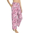 thumbnail image 2 of Xecao Cartoon Poodle Dog Women's Straight Lounge Pajama Pants: The Epitome of Relaxed Sleepwear, 2 of 9