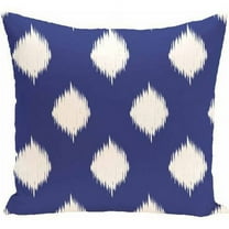 Simply Daisy Geometric Print Decorative Pillow, 16" x 16", Royal