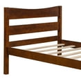 thumbnail image 5 of Harper & Bright Designs Wood Platform Bed Twin Size Bed Frame for Boys Girls Bed with Wooden Slat Support, Walnut, 5 of 7