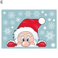 thumbnail image 1 of Flmtop Christmas Glass Sticker Decorative Waterproof PVC White Snowflake Double Side Printed Window Cling for Showcase, 1 of 11
