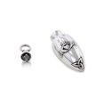 thumbnail image 2 of Celtic Knot Claddagh Urn for Ashes Sterling Silver Jar Pendant, 2 of 4