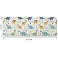 thumbnail image 7 of LightColor Dinosaurs Floral Pattern Kitchen Rug Mat,Kitchen Runner Rugs Non Skid Washable,Decorative Kitchen Floor Mats for Kitchen,Sink,Laundry,17"x47.2", 7 of 7