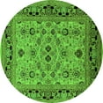 thumbnail image 1 of Ahgly Company Indoor Round Oriental Green Industrial Area Rugs, 5' Round, 1 of 4