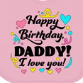 thumbnail image 4 of Inktastic Happy Birthday, Daddy I Love You Boys or Girls Baby Bib, 4 of 4