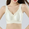 thumbnail image 4 of AINIYS Cleavage Bra Seamless Soft Cup Bra Wireless Bralette Secure Fit Bra for Women Lightweight T-Shirt Bra Breathable Everyday Bras Lift and Support Push-Up Bra White L, 4 of 4