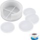 thumbnail image 1 of Round Coaster Resin Mold, 5 Pieces Silicone Coaster Mold Set, DIY Coaster Mold Set for Making Coasters DIY Home Decoration, 1 of 5