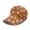 Brown Dog Paw Print, variant on Women's Strapback Baseball Cap with Texas Flag Print, Lightweight Athletic Hat for Running & Gym