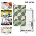 thumbnail image 6 of Yayeee 2 Pack Hand Towels for Bathroom 100% Cotton 16" x 28" Soft Absorbent Kitchen Towel, Green Abstract Shapes, 6 of 7