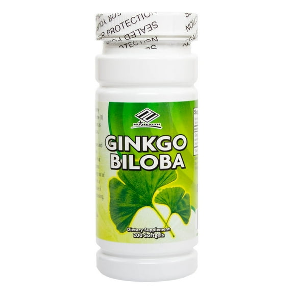 NuHealth Ginkgo Biloba, 60 mg - 200 capsules