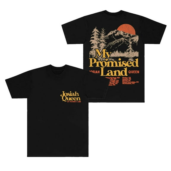 Josiah Queen My Promised Land Tour 2025 T-Shirts Short Sleeve Tops Unisex Fashion Crewneck Tee