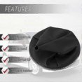thumbnail image 4 of Black Leather Gear Shift Boot with Chrome Knob for Fiat 500 500C 2007-2015, 4 of 4