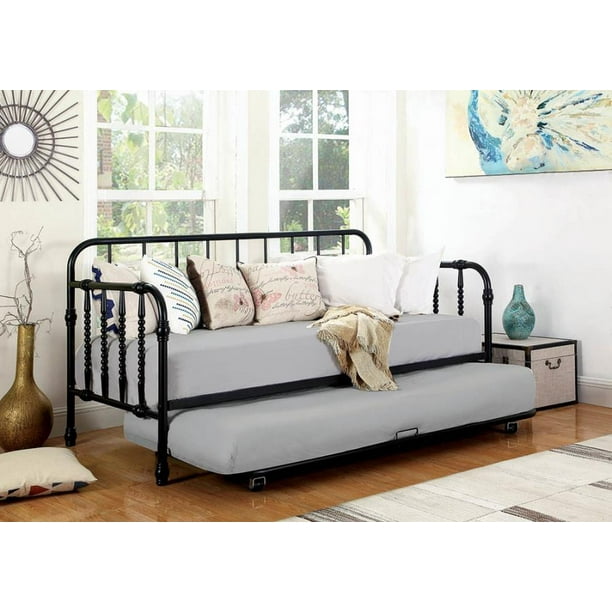 Traditional Black Metal Daybed Walmart Com Walmart Com