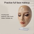 thumbnail image 4 of Makeup Practice Face,Texture, Removable Eyes, Elastic and Soft, Easy Cleaning, Full Face Practice, for Makeup Beginners, Makeup Practice Face 5D Makeup Mannequin Face 5D, 4 of 7