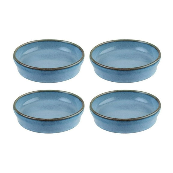 Sky dia.4" h:1" 1 oz. Round Blue Porcelain Bowl (Set of 4)
