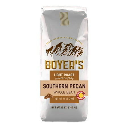 Boyer's Coffee Southern Pecan Flavored Coffee, Whole Bean,