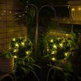 thumbnail image 2 of Lámpara de pelota colgante de bola topiaria con iluminación solar decoración de la bola topiaria artificial, 2 of 4