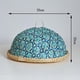 thumbnail image 2 of Cesta de mimbre de bambú y ratán, elegante y de malla, con tapa. azul, 2 of 9