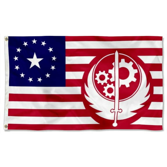 Brotherhood of Steel Fallout California flag Banner Home Yard Garden Decor 3x5Ft