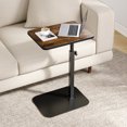 thumbnail image 4 of ELYKEN C Shaped TV Tray Table 1 Pack Adjustable 33in, Rustic Brown, 4 of 12