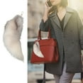 thumbnail image 2 of 40cm Fluffy Tail Keychain Plush Accessory for Women Handbag, 2 of 7