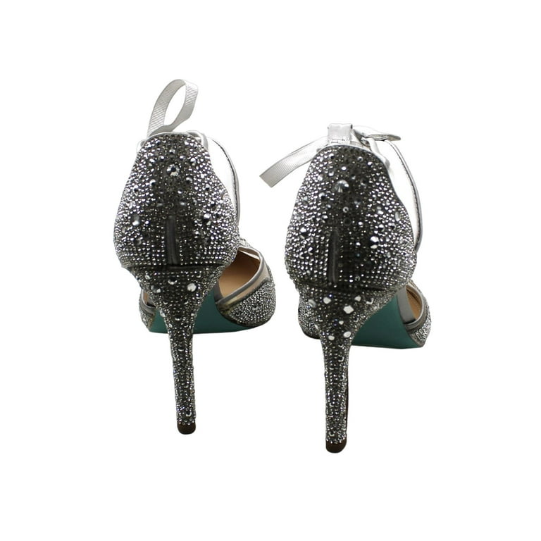 Betsey Johnson Women s Iris Embellished Stiletto Evening Heels size 7