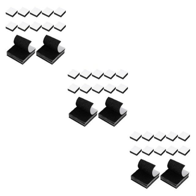 serony 12pieces Heavy Duty Self Adhesive Strips Longer Lasting Fastener Tape Wide Application Hook And Loop 3Set