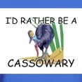 thumbnail image 3 of CafePress - I'd Rather Be A Cassowary Dark T Shirt - Men's Classic Graphic Cotton T-Shirt, 3 of 4