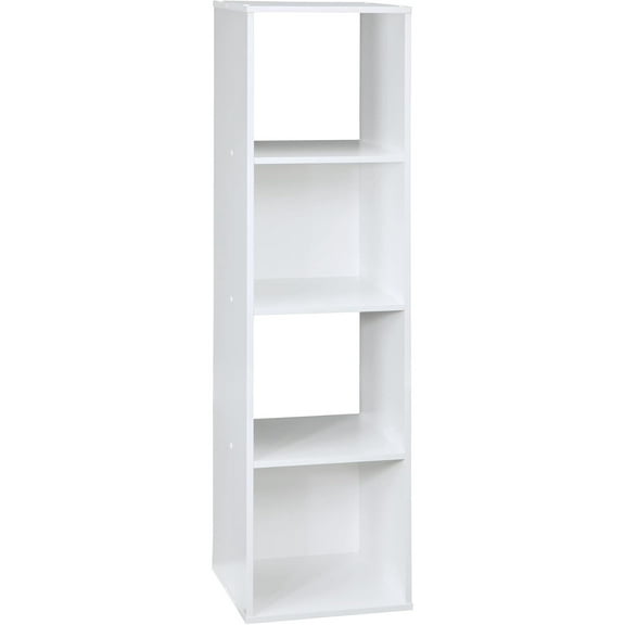 4 Cube Stackable Storage, White