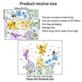 thumbnail image 4 of Large Flower Fairy Wall Stickers Room Decor for Bedroom Girls Vinyl Butterfly Wall Decal Removable Floral Wall Murals Peel and Stick Kids Wall Art Wallpaper Living Room Nursery Playroom, 4 of 5