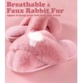 thumbnail image 3 of LAICAIW Pantoufles pour Femmes en Mousse Mémoire Duveteuse à Bande Croisée, Pantoufles Douillettes en Peluche pour la Maison, Moelleuses et Poilues, à Bout Ouvert, Chaussures d'Intérieur/extérieur, Pantoufle à Enfiler, 3 of 7