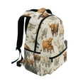 thumbnail image 2 of ALAZA Stylish Backpack Highland Cows Elementary Bookbag Personalized Laptop School Bags Travel Daypack, 2 of 6