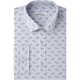thumbnail image 1 of bar III Camisa de vestir con botones de cebra para hombre, gris, 15-15.5, 1 of 1